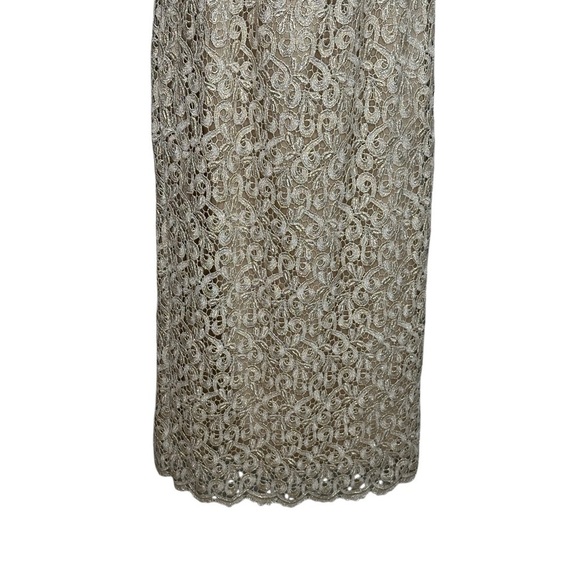 Aspeed Women’s Juniors Formal Elegant Cream Lace Dress With Shawl Size 3/4 - Picture 5 of 14